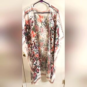 Beautiful EUC floral kimono